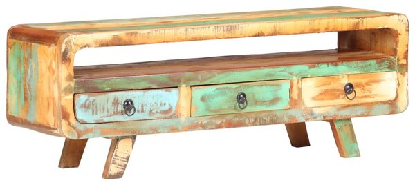 Tömör újrahasznosított fa TV-szekrény 117 x 30 x 41 cm