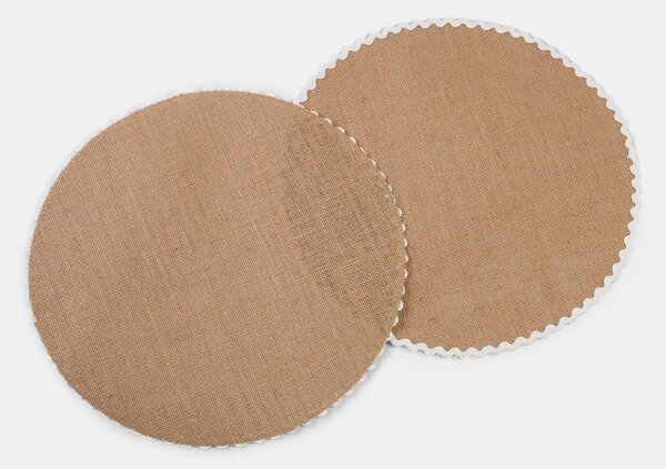Sinsay - Hullámos szélű tányéralátétek 2 pack - fehér