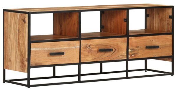 Tömör akácfa TV-szekrény 110 x 30 x 45 cm