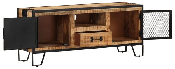 Nyers mangófa TV-szekrény 110 x 31 x 46 cm