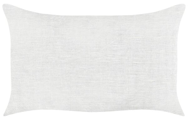 2 db díszpárna BANORI Vászon 30 x 50 cm Fehér Egyszínű