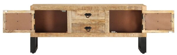 Nyers mangófa TV-szekrény 110 x 30 x 45 cm