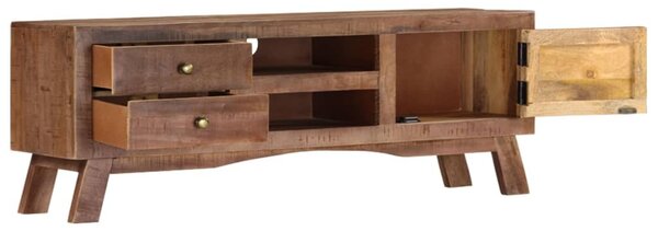 Nyers mangófa TV-szekrény 110 x 30 x 40 cm