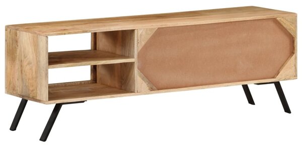 Tömör mangófa TV-szekrény 110 x 30 x 40 cm