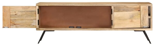 Tömör mangófa TV-szekrény 110 x 30 x 40 cm