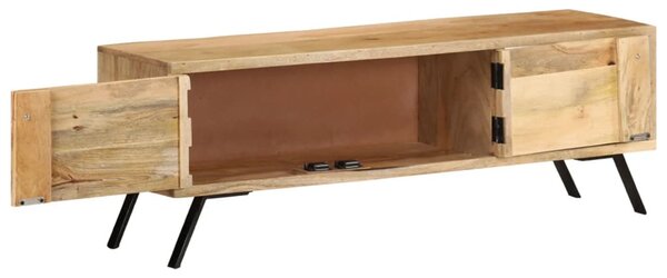 Tömör mangófa TV-szekrény 110 x 30 x 40 cm