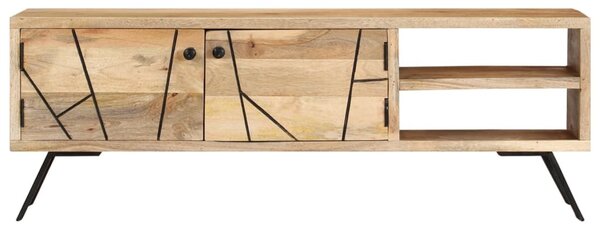 Tömör mangófa TV-szekrény 110 x 30 x 40 cm