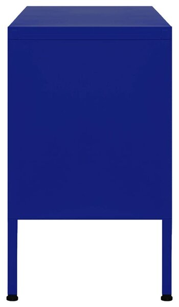 Tengerészkék acél TV-szekrény 105 x 35 x 50 cm