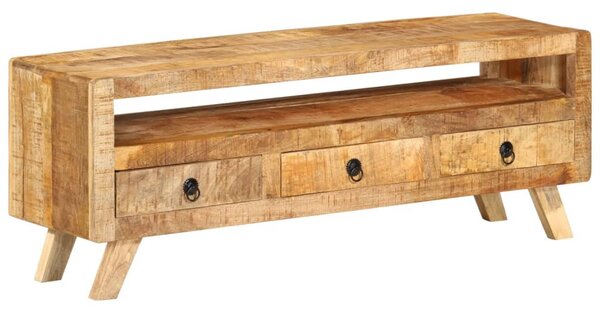 Tömör mangófa TV-szekrény 110 x 30 x 40 cm