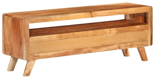 Tömör akácfa TV-szekrény 110 x 30 x 40 cm