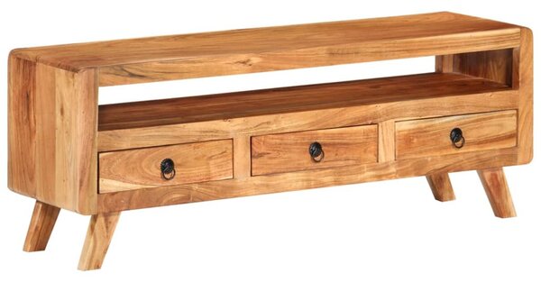 Tömör akácfa TV-szekrény 110 x 30 x 40 cm