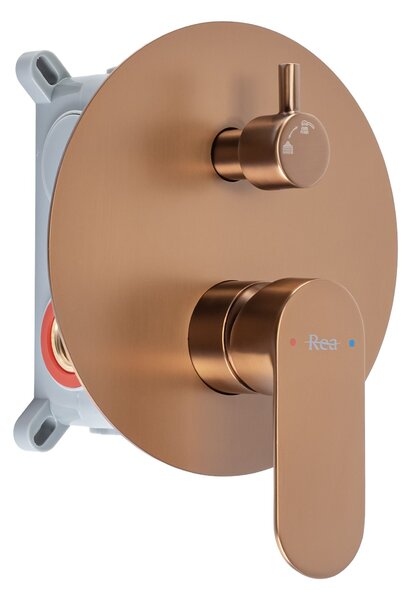 Zuhanyszett rejtett Rea Drop Brush Copper + BOX