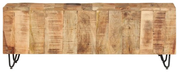 Tömör mangófa TV-szekrény 110 x 30 x 40 cm