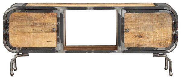 Tömör mangófa TV-szekrény 110 x 30 x 42 cm