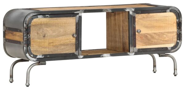 Tömör mangófa TV-szekrény 110 x 30 x 42 cm