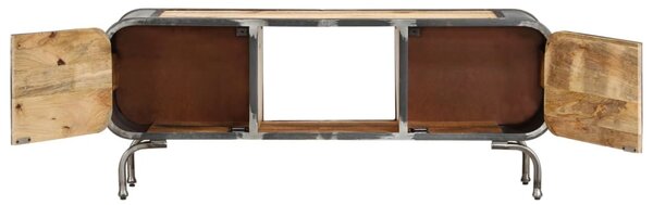 Tömör mangófa TV-szekrény 110 x 30 x 42 cm