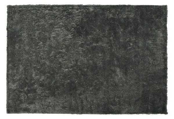 Sötétszürke hosszú szálú szőnyeg 140 x 200 cm EVREN