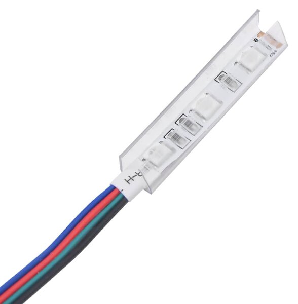Fehér TV-szekrény LED-lámpákkal 90 x 39 x 30 cm