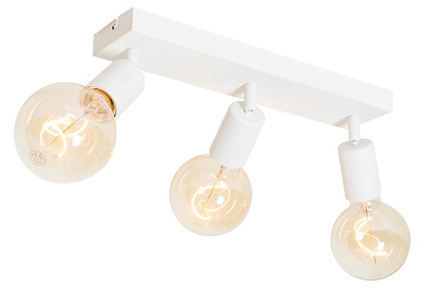 Modern fehér spotlámpa téglalap alakú 3-lámpás - Facil