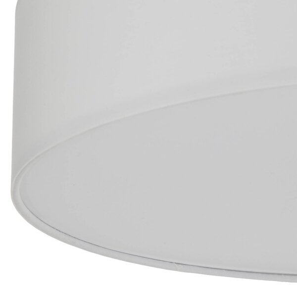 Lindby Sebatin mennyezeti világítás, Ø 50 cm, krémfehér, szövet, E27, dimmelhető, Krém / borostyánsárga, Hálószoba, Textil / szövet / selyem, Modern