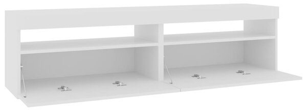 2 db fehér TV-szekrény LED-világítással 75 x 35 x 40 cm