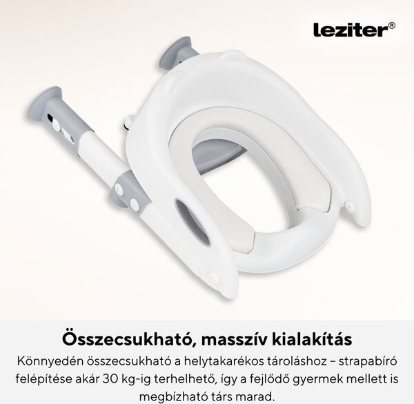 Lépcsős WC szűkítő szürke