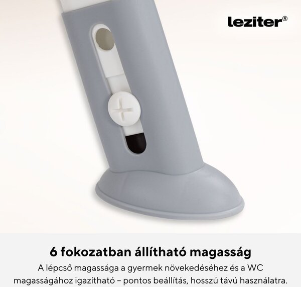 Lépcsős WC szűkítő szürke
