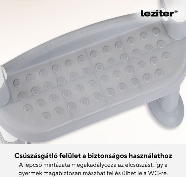 Lépcsős WC szűkítő szürke