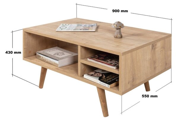 Venüs dohányzóasztal, 90 cm – TR707DWL1154