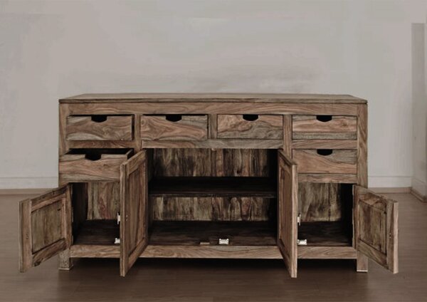 GREY WOOD rózsafa komód, masszív paliszander 95x180 cm