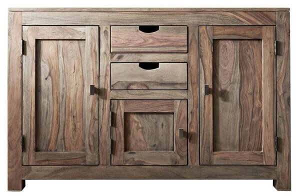 GREY WOOD komód, masszív indiai paliszander 85x130 cm