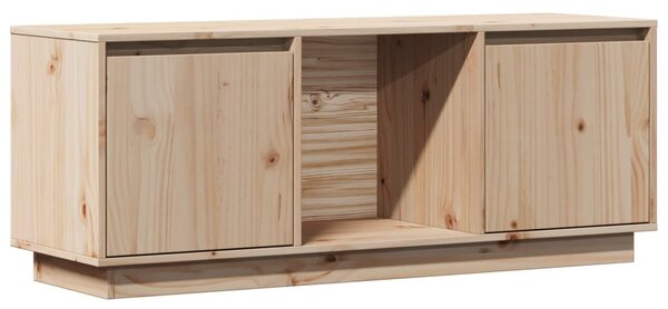 Tömör fenyőfa TV-szekrény 110,5 x 35 x 44 cm