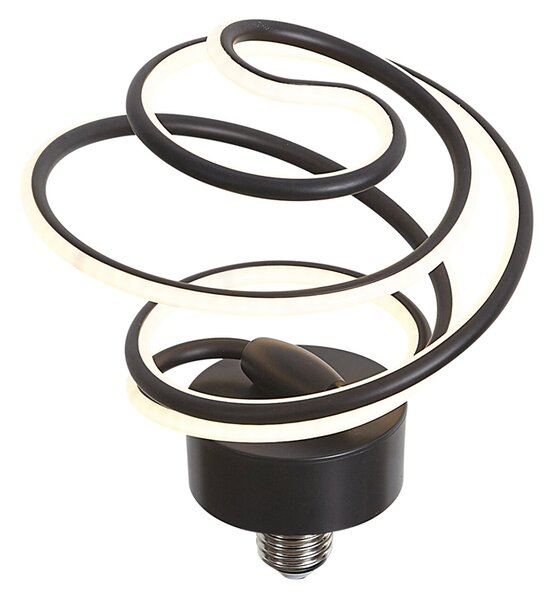 E27 LED dekorációs izzó fekete spirállal 6W 370 lm 3000K