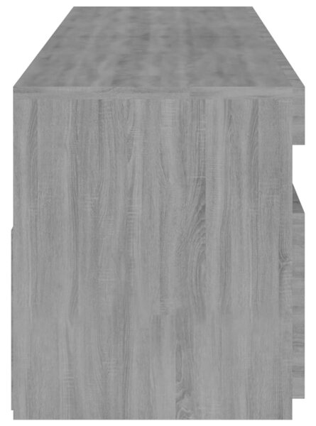 2 db füstös tölgy színű TV-szekrény LED-ekkel 75 x 35 x 40 cm
