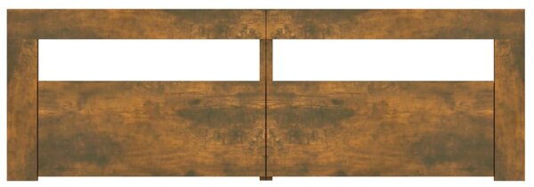 Füstös tölgy színű TV-szekrény LED-ekkel 120 x 35 x 40 cm