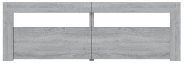 Szürke sonoma színű TV-szekrény LED-lámpákkal 120 x 35 x 40 cm