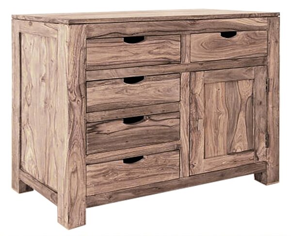 GREY WOOD rózsafa komód, masszív paliszander 85x90 cm