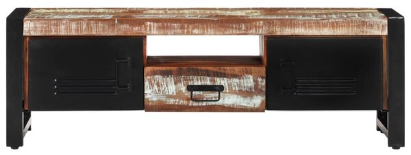 Tömör újrahasznosított fa TV-szekrény 120 x 30 x 40 cm