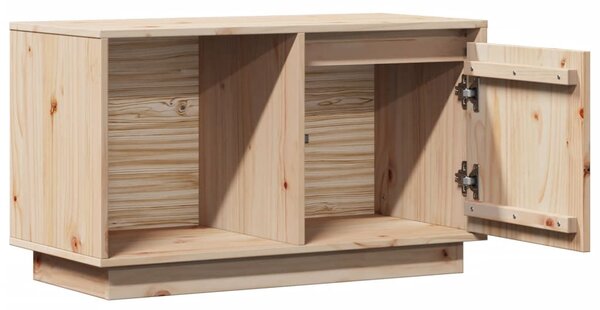 Tömör fenyőfa TV-szekrény 74 x 35 x 44 cm