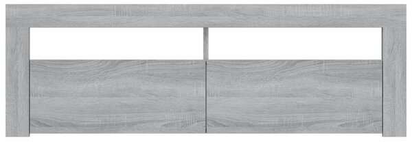 Szürke sonoma színű TV-szekrény LED-lámpákkal 120 x 35 x 40 cm