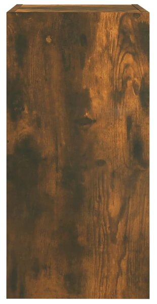 Füstös tölgy színű szerelt fa TV-szekrény 30,5 x 30 x 60 cm