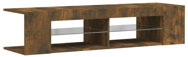 Füstös tölgy színű TV-szekrény LED-ekkel 135 x 39 x 30 cm