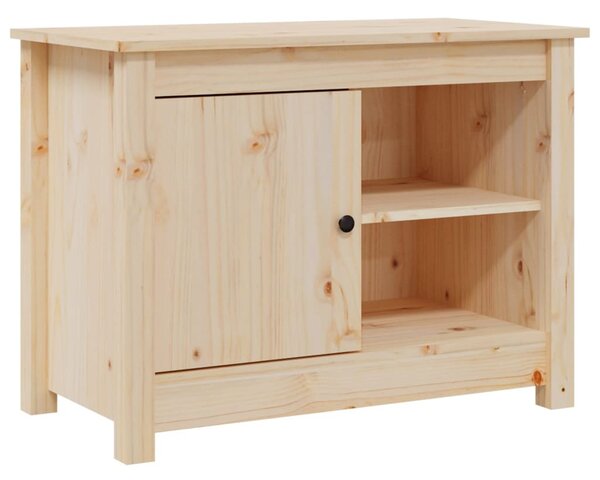 Tömör fenyőfa TV-szekrény 70 x 36,5 x 52 cm