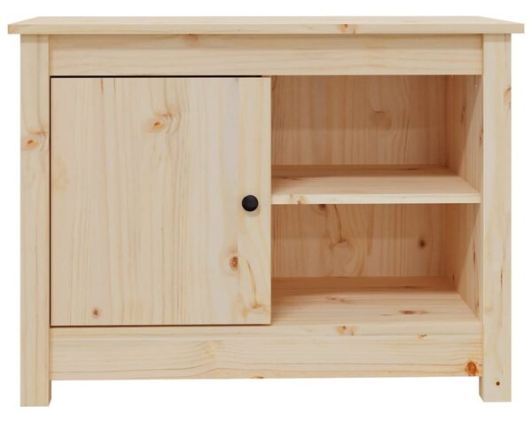 Tömör fenyőfa TV-szekrény 70 x 36,5 x 52 cm