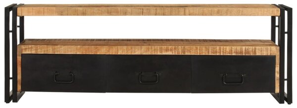 Tömör mangófa TV-szekrény 120 x 30 x 40 cm