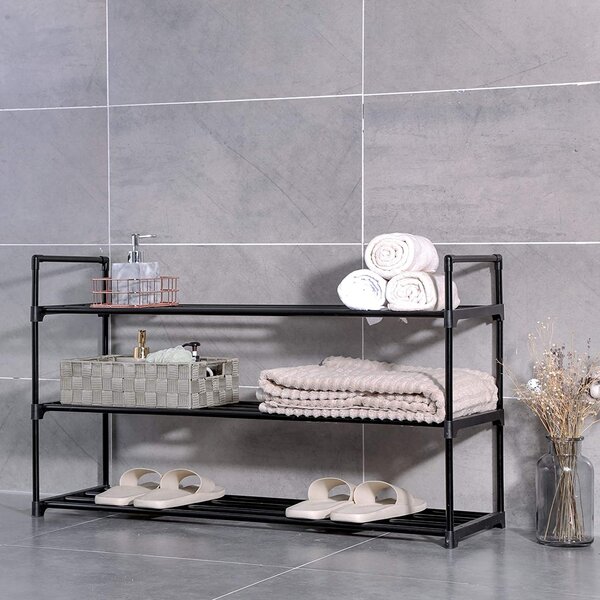 Fekete cipősszekrény VARIO 92x55 cm
