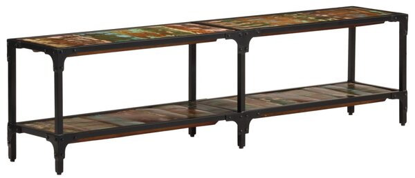 Tömör újrahasznosított fa TV-szekrény 150x30x41 cm