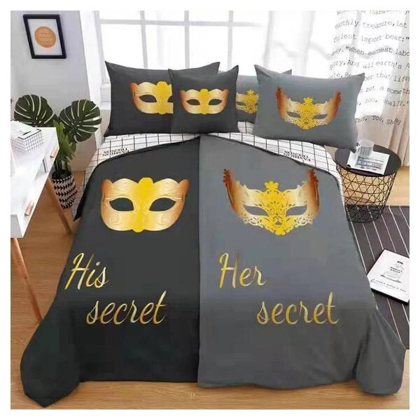 His/Her Secret Maszkos 6 részes páros ágyneműhuzat