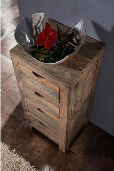 GREY WOOD komód, masszív indiai paliszander 100x45 cm