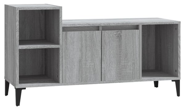 Szürke sonoma színű szerelt fa TV-szekrény 100x35x55 cm